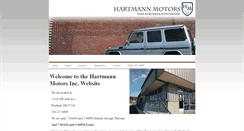 Desktop Screenshot of hartmannmotors.com